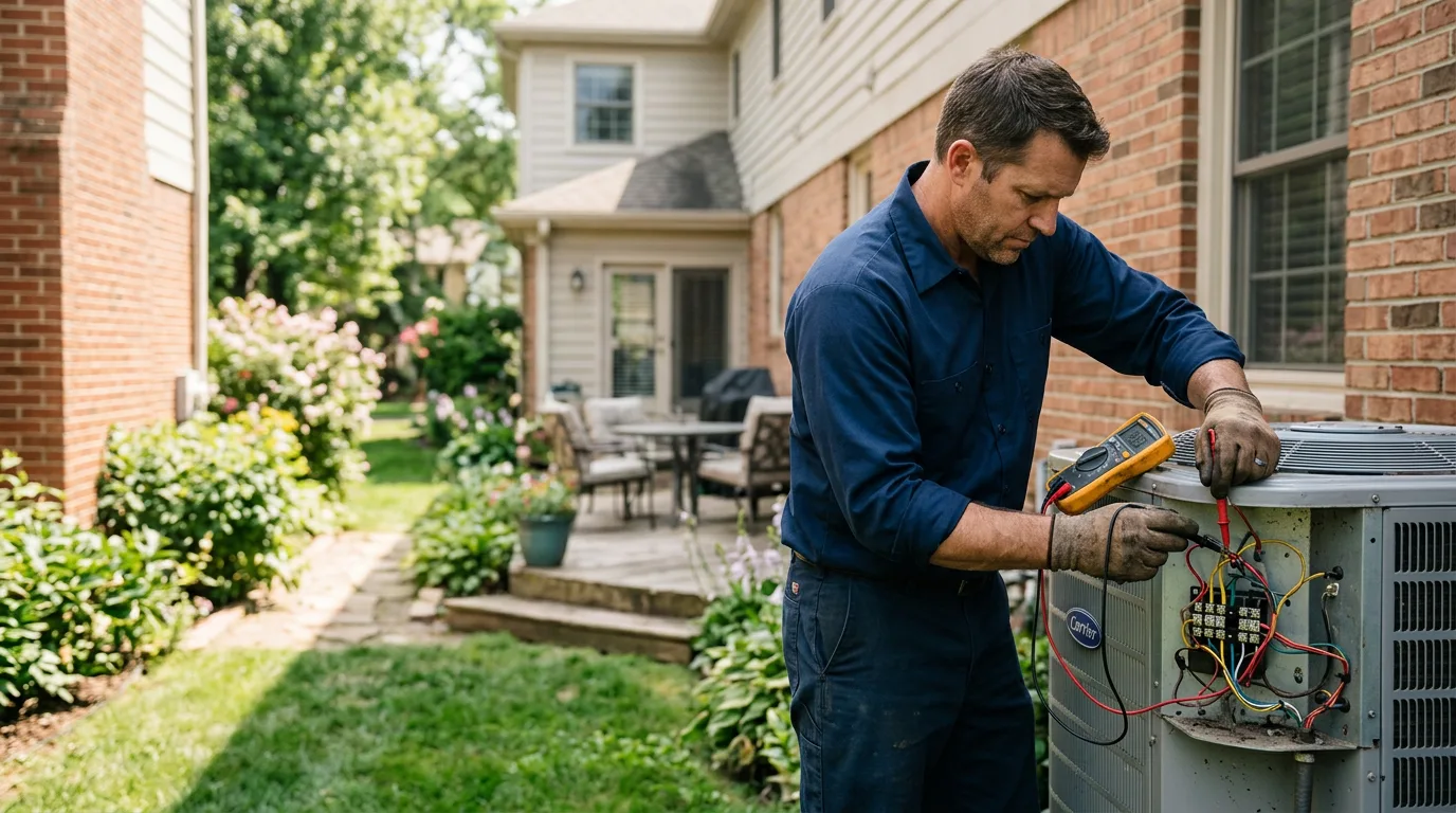 HVAC technician working near Milton, PA